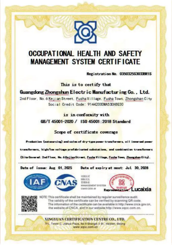 ISO 9001 · 14001 · 45001